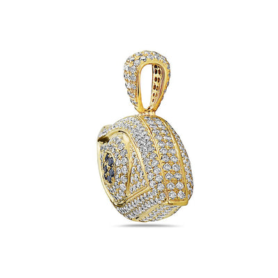 Eye Women's Pendant With 5.51 CT Diamonds Available in White & Yellow Gold