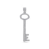 Men's Platinum Key Pendant with 6.00 CT Diamonds