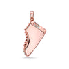 Shoe Women's Pendant With 0.65 CT Diamonds in 14K Rose Gold