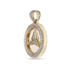 Unisex 14K Yellow Gold Mercedes Pendant with 2.02 CT Diamonds