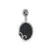 14K White Gold Oval Women's Pendant with 1.59CT Diamonds