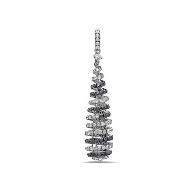 18K White Gold Tree Shape Women's Pendant with 2.03CT Diamonds