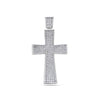 14K White Gold Cross Pendant with 9.00 CT Diamonds