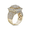 Men's 14K Yellow Gold Ring with 5.40 CT Diamonds