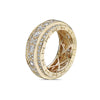 Men's 14K Yellow Gold Band with 3.32 CT Diamonds