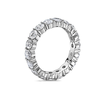 Men's 14K White Gold Band with 5.44 CT Diamonds