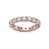 Men's 14K Rose Gold Band with 5.44 CT Diamonds