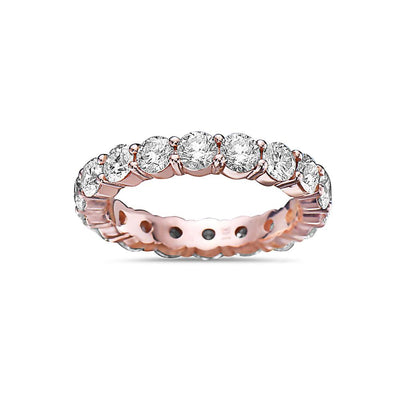 Men's 14K Rose Gold Band with 5.44 CT Diamonds