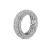 Men's 14K White Gold Band with 4.90 CT Diamonds