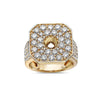 Men's 14K Yellow Gold Ring with 3.83 CT Diamonds