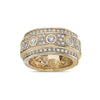 Men's 14K Yellow Gold Band with 4.74 CT Diamonds