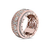 Men's 14K Rose Gold Band with 4.72 CT Diamonds