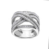 Ladies 18k White Gold Ring With1.55 CT Right Hand Ring