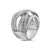 Ladies 18k White Gold With 1.55 CT Right Hand Ring