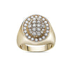 Men's 14K Yellow Gold Ring with 2.17 CT Diamonds