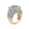 Men's 14K Yellow Gold Ring with 4.92 CT Diamonds