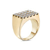 Men's 14K Yellow Gold Ring with 3.16 CT Diamonds