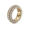 Men's 14K Yellow Gold Band with 5.74 CT Diamonds