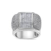 Men's 14K White Gold Ring with 3.20 CT Diamonds