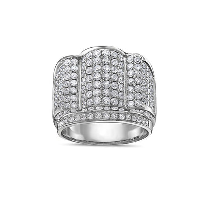 Men's 14K White Gold Ring with 4.91 CT Diamonds