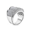 Men's 14K White Gold Ring with 4.91 CT Diamonds