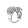 Men's 14K White Gold Ring with 4.48 CT Diamonds