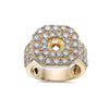 Men's 14K Yellow Gold Ring with 4.20 CT Diamonds