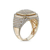 Men's 14K Yellow Gold Ring with 3.01 CT Diamonds