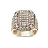 Men's 14K Yellow Gold Ring with 2.93 CT Diamonds