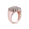 Men's 14K Rose Gold Ring with 2.21 CT Diamonds