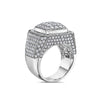 Men's 14K White Gold Ring with 5.45 CT Diamonds