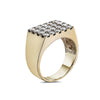 Men's 14K Yellow Gold Ring with 2.96 CT Diamonds