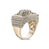 Men's 14K Yellow Gold Ring with 4.50 CT Diamonds