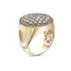 Men's 14K Yellow Gold Ring with 3.30 CT Diamonds