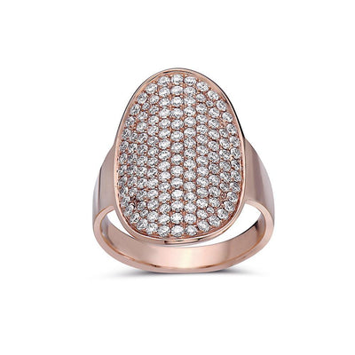 Ladies 18k Rose Gold With 1.12 CT Right Hand Ring