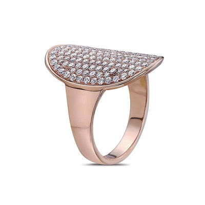 Ladies 18k Rose Gold With 1.12 CT Right Hand Ring