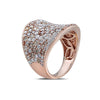 Ladies 18k Rose Gold With 2.85 CT Right Hand Ring