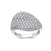 Ladies 14k White Gold With 3.25 CT Right Hand Ring