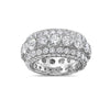 Men's 14K White Gold Band with 11.50 CT Diamonds