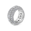 Men's 14K White Gold Band with 11.50 CT Diamonds