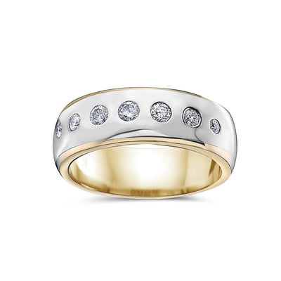 Men's Platinum  Band with 0.50 CT Diamonds