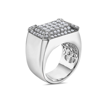 Men's 14K White Gold Ring with 3.04 CT Diamonds