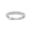 Ladies 18K White Gold With 0.25 CT Diamond Wedding Band