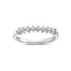 Ladies 14K White Gold With 0.34 CT Diamond Wedding Band