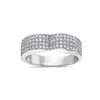 Ladies 14k White Gold With 1 CT Diamond Wedding Band