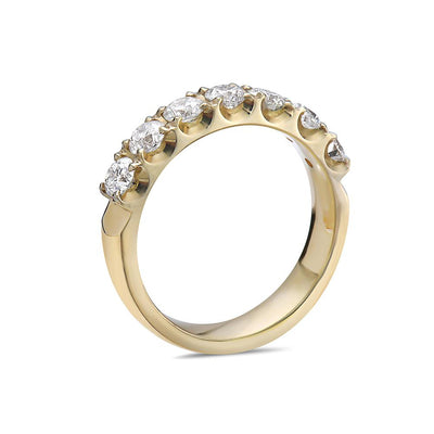 Ladies 14k Yellow Gold With 1.10 CT Diamonds Wedding Band