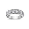 Ladies 14K White Gold With 0.78 CT Diamonds Wedding Band