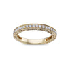 Ladies 18K Yellow Gold Wedding Band with 0.42 CT Diamonds