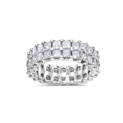 Ladies 18k White Gold With 5.67 CT Diamonds Wedding Band