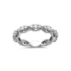 Ladies 18k White Gold With 0.84 CT Wedding Band